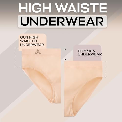 Image of Balanced Tech Moisture Wicking Underwear for Women, Seamless Workout Hipster Brief Bikini Panties