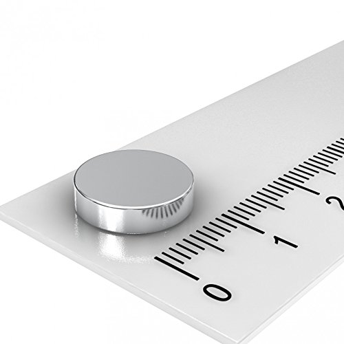 50 NEODYM Scheibenmagnete D12x3 Mm, 3,5 KG Zugkraft, N50 – Zum Basteln, Pinnwand, Modellbau