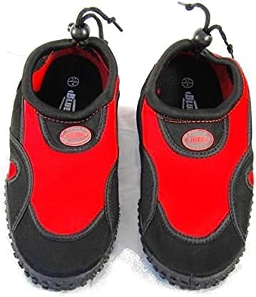 Blue Rush Ladies Beach Wetsuit Aqua Shoes - UK 2 - Black/Red