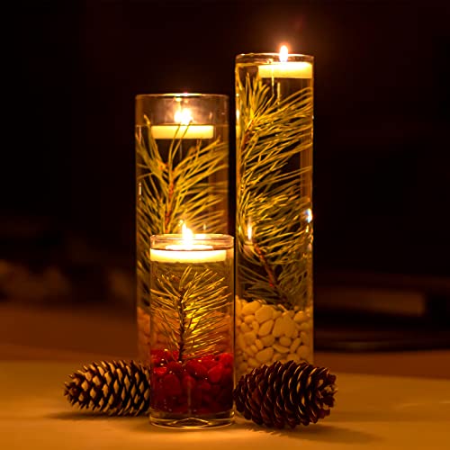24 Pieces Floating Candles Small Floating Candles Round Tea Lights Candles Red Disc Candles Smooth Wax Floating Disc Candles For Wedding Home Activity Pool Decor (Red, Pink, White) #TOP6