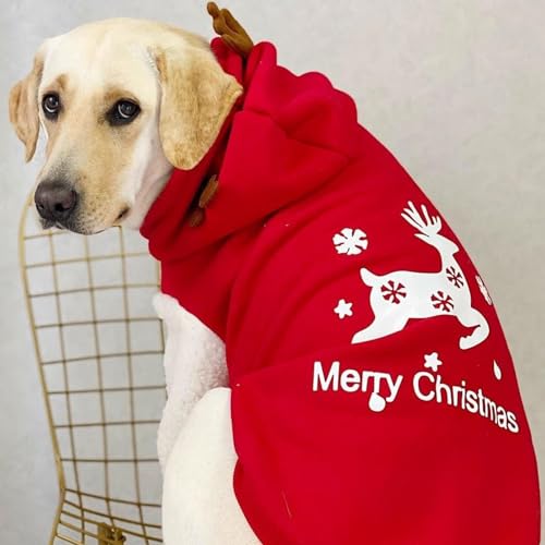 Roupa de Natal para cães, fantasia de Natal para cães, Confortável animal de estimação quente moleto