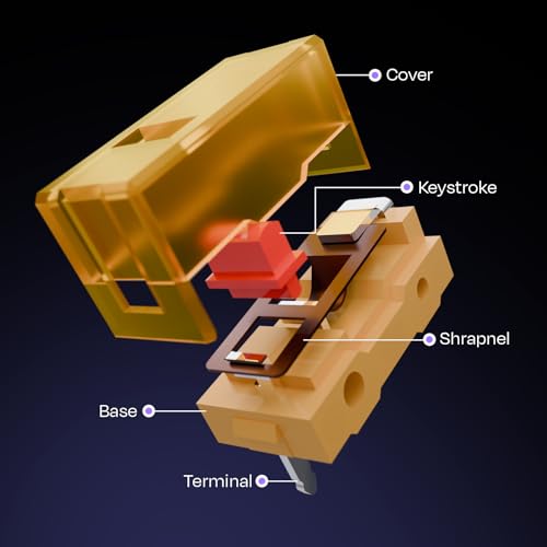 Image of Kreo Variety Pack of 3 Switches - Huano Brown, Kalih Gm 2.0, TTC Gold, Compatible With All Mice,Push Button