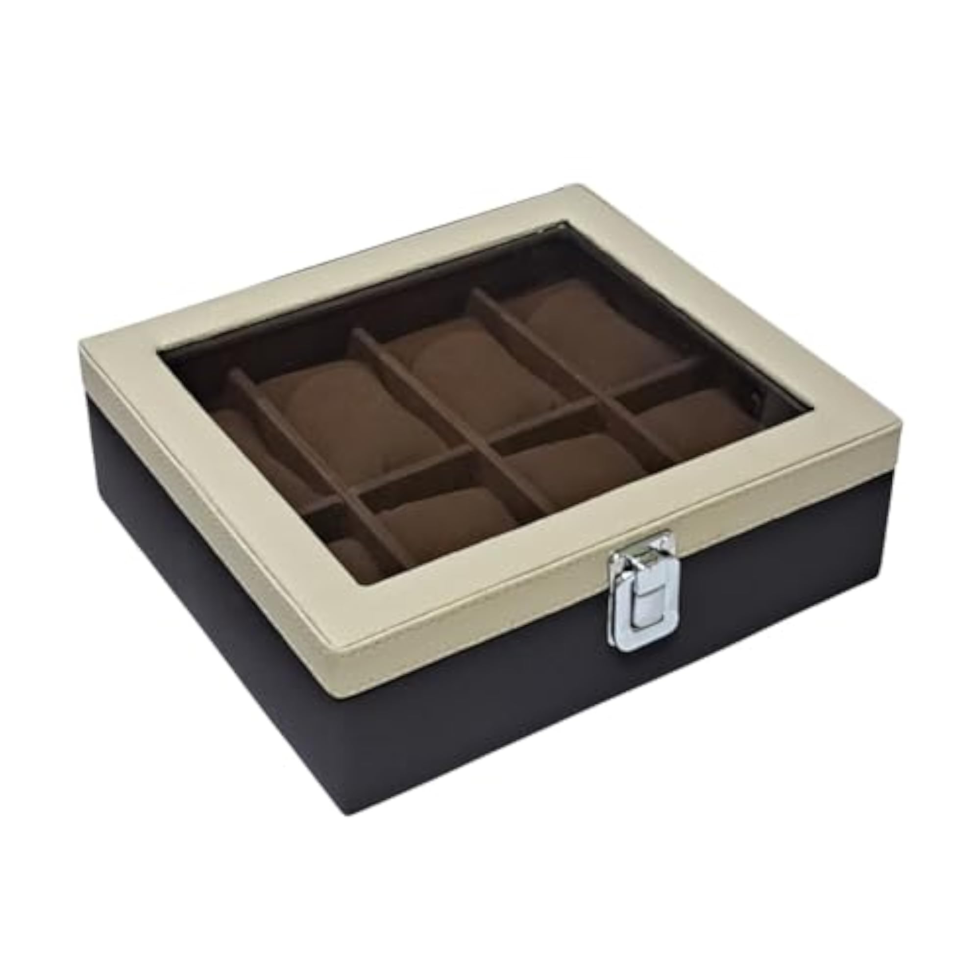 Sarvika Collection Watch Box Organizer Case, 8 Slots