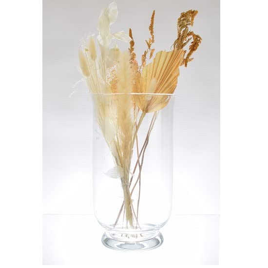 Portavelas grande de cristal de 30 cm
