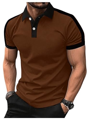 Camiseta polo para hombre SOLY HUX, con botones frontales, manga corta y cuello acanalado miniatura 1