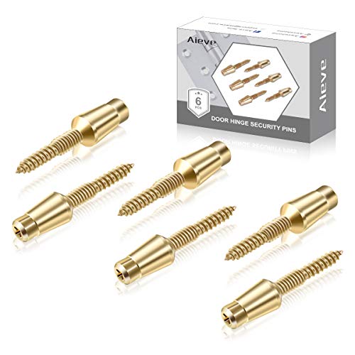 AIEVE Door Hinges Security Screws, 6 Pack Tamper Proof Screws Door Hinge Screws Door Hinge Security Pins Security Hinge Screws Anti-Theft Screws Accessories for Door Security