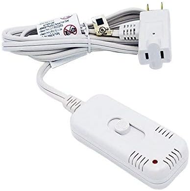 AC06DMS Plug-in Slide Control Dimmer Switch with Locator/Indicator Light, UL Listed, 300 Watt, White, 6-Foot