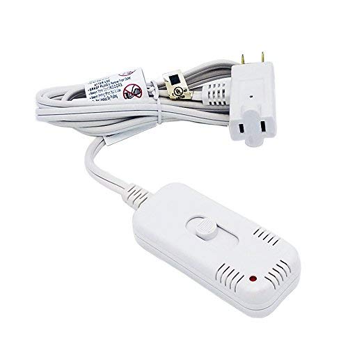 Uninex AC06DMS Plug-in Slide Control Dimmer Switch with Locator/Indicator Light, UL Listed, 300 Watt, White, 6-Foot