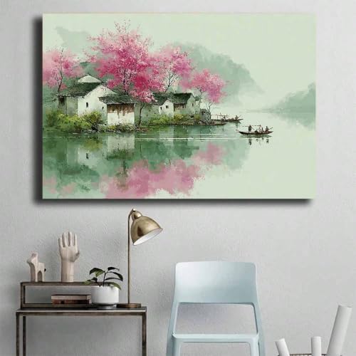 Tableau sur toile fleurs 80x120 cm pour décoration salon moderne et bureau