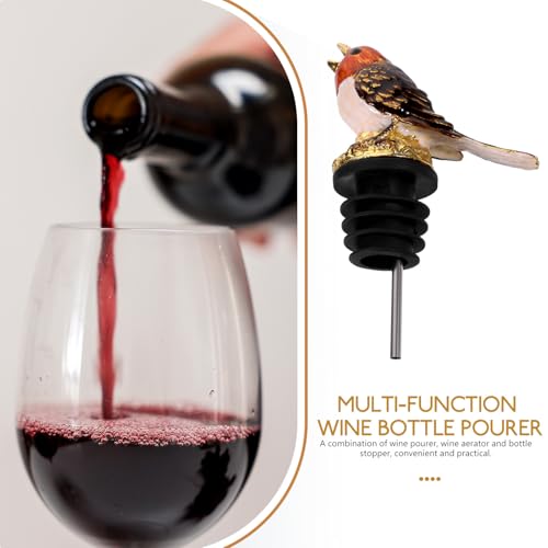 Vertedor elegante de aleación de zinc en forma de pájaro para botellas 8