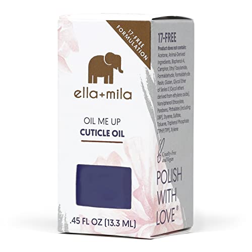 Ella+Mila Premium Cuticle Oil - Long-Lasting Nail Care & Nail Growth Treatment For Weak, Thin & Damaged Nails - Enhanced With Lavender Oil & Vitamin E (Oil Me Up - 0.45 Fl Oz) #TOP1