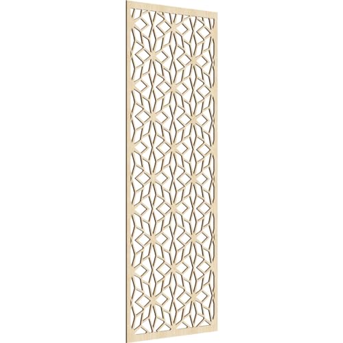 Image of Lake Decorative Pierced Fretwork Wood Wall Panels, 31 3 /8 inchW x 79 3 /8 inchH x 1 /4 inchT, Birch