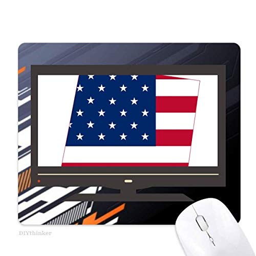 Tapis de souris antidérapant Utah America motif étoiles pour stopper les glissements