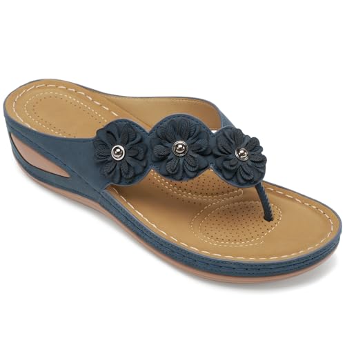 Image of FUDYNMALC Sandals for Women Wedge Shoes: Summer All-Day Comfort Walking Platform Flip Flops 2026 for Casual Dressy