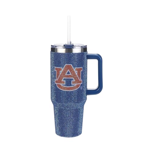 Image of The Memory Company Officially Licensed NCAA - Auburn University 40oz TC Bling Game Day Tumbler with Vintage Logo