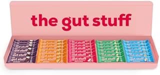 The Gut Stuff - High Fibre Bars  Gut-Friendly, Gluten-Free, Vegan 30 x 35g Bar Box - Mixed Flavours