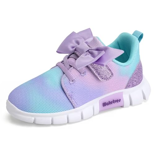 WateLves Girls Sneakers Lightweight Walking Shoes Comfortable Running Tennis Shoes for Toddler Little Kid/Big Kid