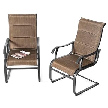 patio chairs spring motion
