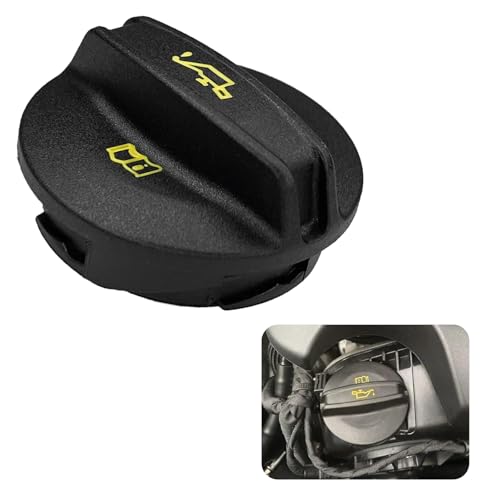 ESWW Engine Oil Filler Cap Replacement Durable Oil Fill Cap for Secure Sealing Leak-Proof Tight Fit Design with Identification Pattern Replaces OEM 06K103485A Compatible with VW Audi