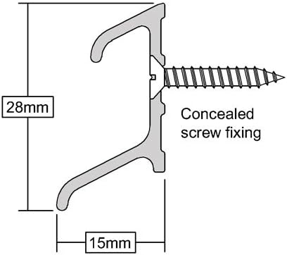 Double Fin Rain Deflector for Exterior Door, 914mm, Door Rain Deflector 914mm White : 07CA0270914W