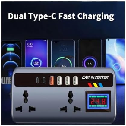 Car Charger 200W 9 Ports with Safety Monitoring - 2