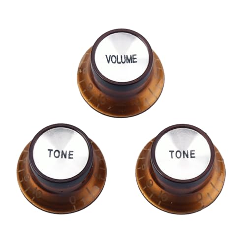 OFFSCH Volume Tone Control Knobs Cap Guitar Parts Accessory Set for Electric Guitar (1v2t Light)