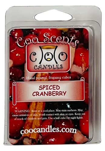 6 Pack Highly Scented Soy Blend Wickless Candle Wax Bar Melt Cubes - Frosty Pine, Spiced Cranberry, Cookies For Santa, Buttered Gingerbread, Holiday Blessings, And Christmas Spice #TOP3