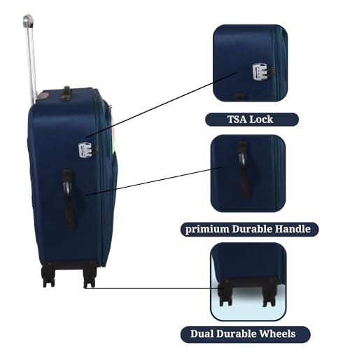 A-Cabinet-Cabin-Polyester-Soft-Sided-Trolley-Bag-for-TravelLuggageTSA-LockSustainable-8-Wheel-Suitcase-for-Men-Women-3-Years-Warranty-28-Inch-Blue