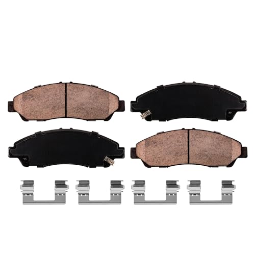 Image of Detroit Axle - Front Brake Kit for Honda Pilot Acura MDX RLX ZDX, Drilled and Slotted Disc Brake Rotors Ceramic Brakes Pads with Hardware Replacement : 12.99 inch inch Rotor