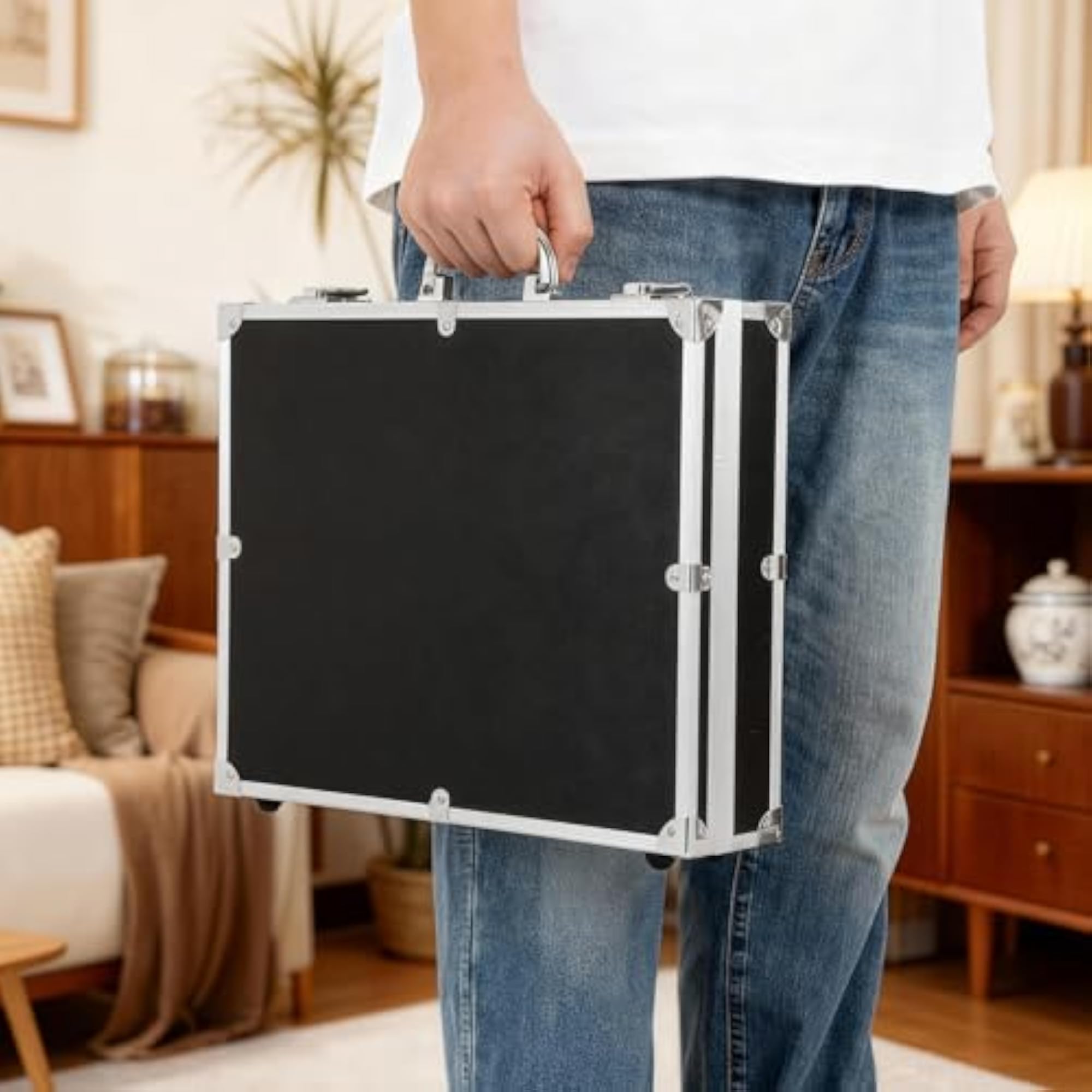 Lockable Aluminum Alloy Tools Case, Portable Storage Box