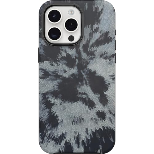 Image of OtterBox iPhone 15 Pro MAX (Only) Symmetry Series Case - Burnout Sky (Black), Snaps to MagSafe, Ultra-Sleek, Raised Edges Protect Camera & Screen