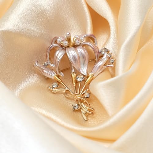 Image of Pretty Elegant Brooch Pin for Women,Flower Brooch Pin Broches for Women's Clothes