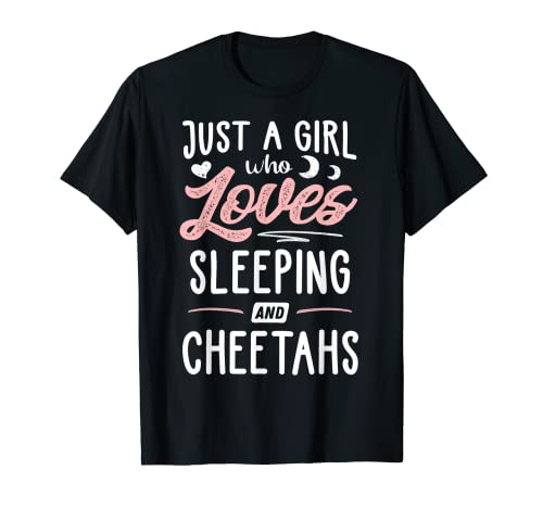 Nur ein Mädchen, das gerne schläft und Cheetahs Gift Women T-Shirt