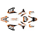 Kalair GFX Graphics Kit for Apollo RXF Freeride 150 190 (All Years) Evader Series Orange 21 Mil - Pro Edition - Dirt Pit Bike Motorcycle Sticker, Dirtbike Racing Decal Motocross no-Plastics