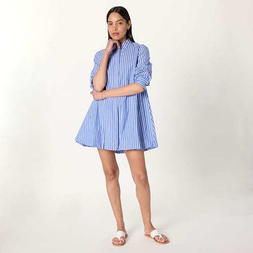 The Drop Women's Bubble Hem Shirtdress4