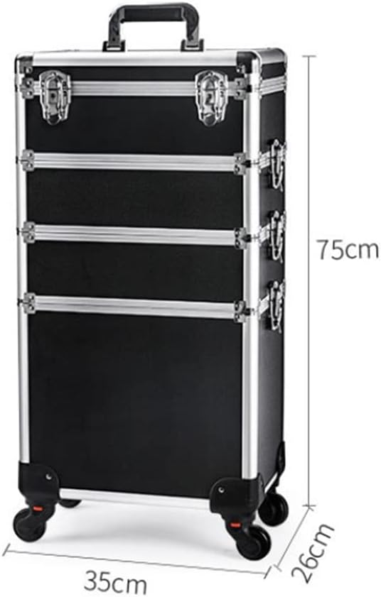 Makeup Case Nail Manicurist Suitcase With Wheels Luggage Large Capacity Beauty Cosmetics Trolley Toolbox image 2