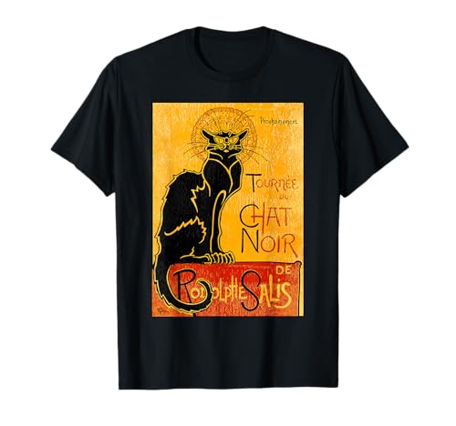 Vintage Tour du Chat Noir Black Cat For Halloween T-Shirt