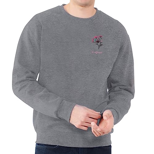 Sweat Homme Fleurs d'Oeillets Be Different idéal pour vos sorties urbaines