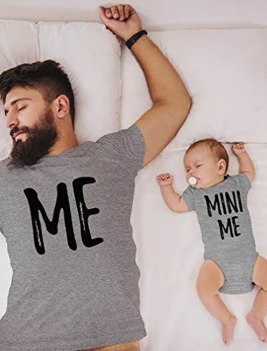 Tstars Me and Mini Me Matching Outfit for Dad and Baby Gift for New Dads Father's Day Daddy & Son or Daughter Set4