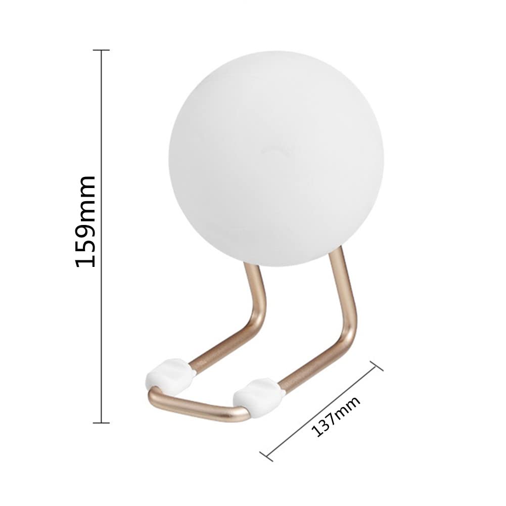 WOLONG Tischlampe LED Tragbares nachtlicht Runde USB-aufladung leselampe Nachttischlampe Dimmbar Kind Silikon Nachtlampe Schlaflicht mit Handyhalter,für Babyzimmer, Schlafzimmer Wohnräume