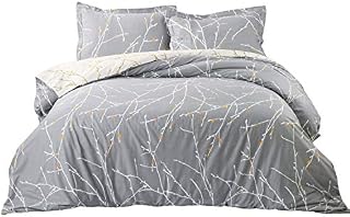 Bedsure Duvet Cover with Shams Set with Zipper Closure - 3 Pieces Printed