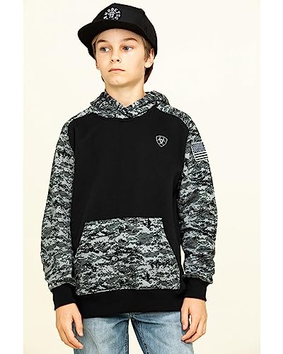Ariat Male Patriot Hoodie Black Digi Camo Small #TOP3