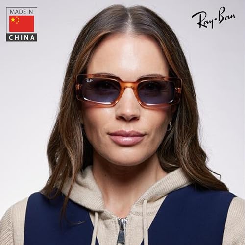 Image of Ray-Ban RB4395 KILIANE BIO-BASED Square-Round Shaped Sunglasses for Men & Women with Official RAYBAN Eyewear Kit