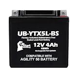 UB-YTX5L-BS 12V 4Ah for Kymco Agility 50 Battery 50CC