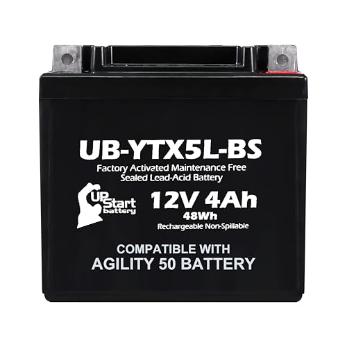 UB-YTX5L-BS 12V 4Ah Replacement for Kymco Agility 50