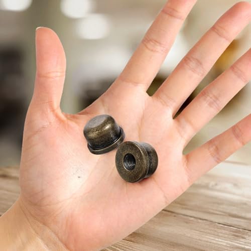 Image of Trinkrittey 4 Pcs Solid Lamp Finials Caps Tapped of Tops Bronze Solid Lamp Finials Caps Lamp Shade Screw Cap Knob Lamp Accessories for Lamp Shade Holder Lamp Harp Tops, 583753 1 IsjQVVbEU
