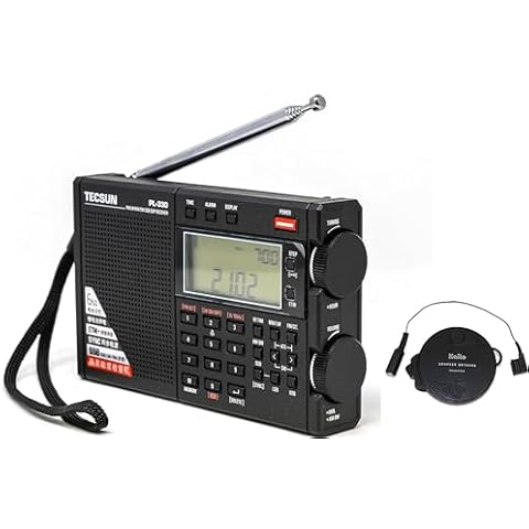 Tecsun PL330 Worldband Radio with 23-ft Retractable External Antenna Cover