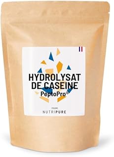 Visuel du produit : Nutripure | PeptoPro® Hydrolysat de Caséine | 80% protéines 34% EAA & 16% BCAA | Boisson Anabolique pour Entraînement | Prise de Masse | Energie & Anti Catabolisme Musculaire Effort Long & Musculation