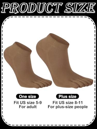 Image of Bencailor 6 /12 /32Pairs Women Toe Socks Five Toe Cotton Socks Ankle Sock with Toes Separated for Women Men Athletic Running