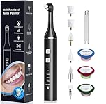 Tooth Polisher Plaque Remover for Teeth, Teeth Stain Remover Teeth Cleaning Plaque Stain Removal whitening Yellow Teeth with 5 Modes, Tooth Stain Remover with 5 Heads & 3 Toothpaste